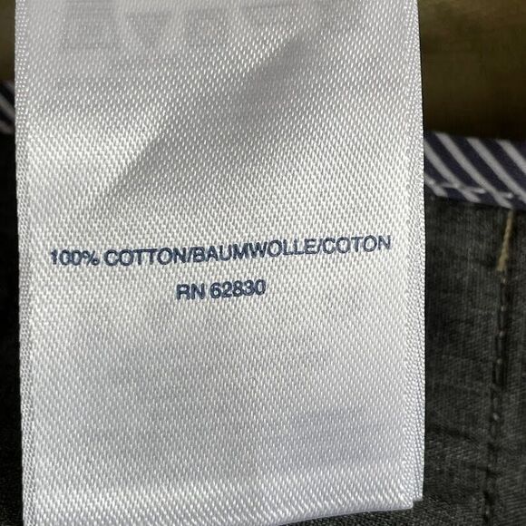 Lands’ End Mens Corduroy Pants Size 37 Beige Flat Front Relaxed Fit Straight Leg - Picture 8 of 15